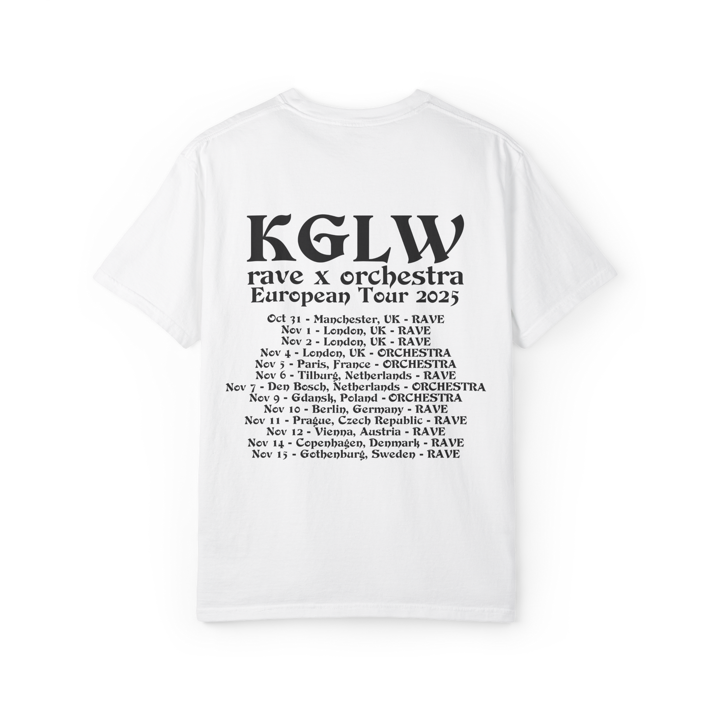 KGLW Rave X Orchestra Tour Tee PREORDER